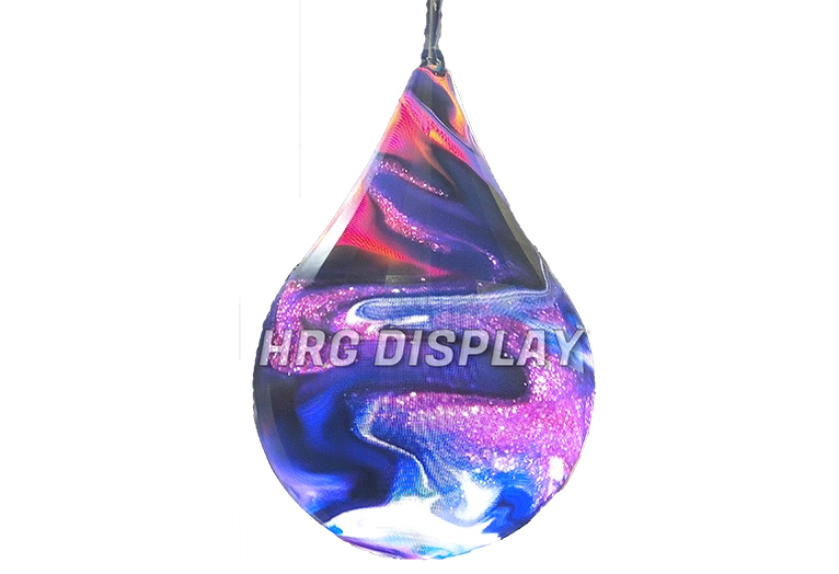 Water Drop Shaped LED Display