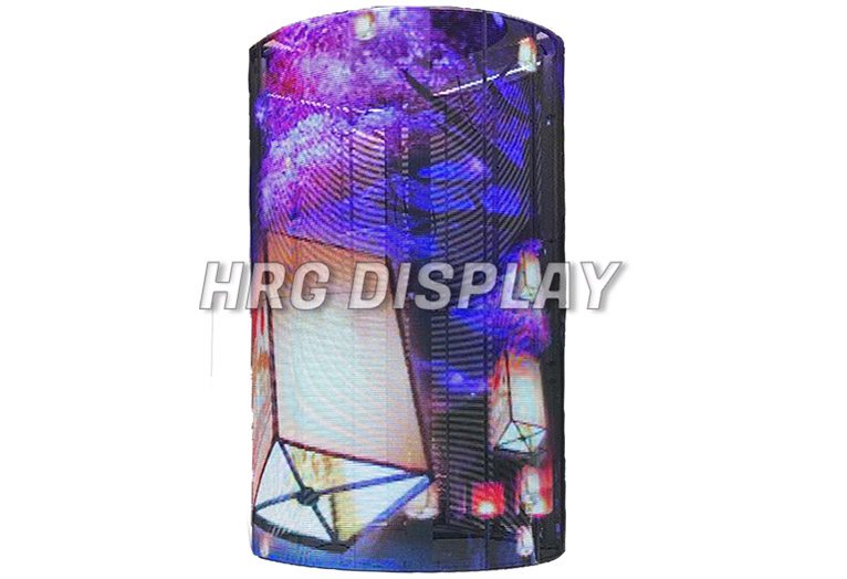 Transparent Cylinder LED Display